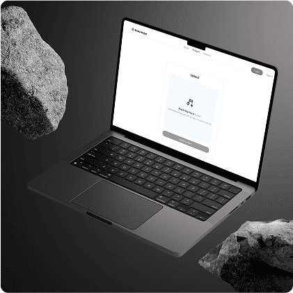 Laptop on desk